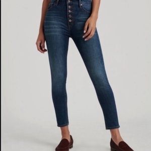 Lucky Brand Bridgette High Rise Skinny Ankle Jean | Exposed Button Fly